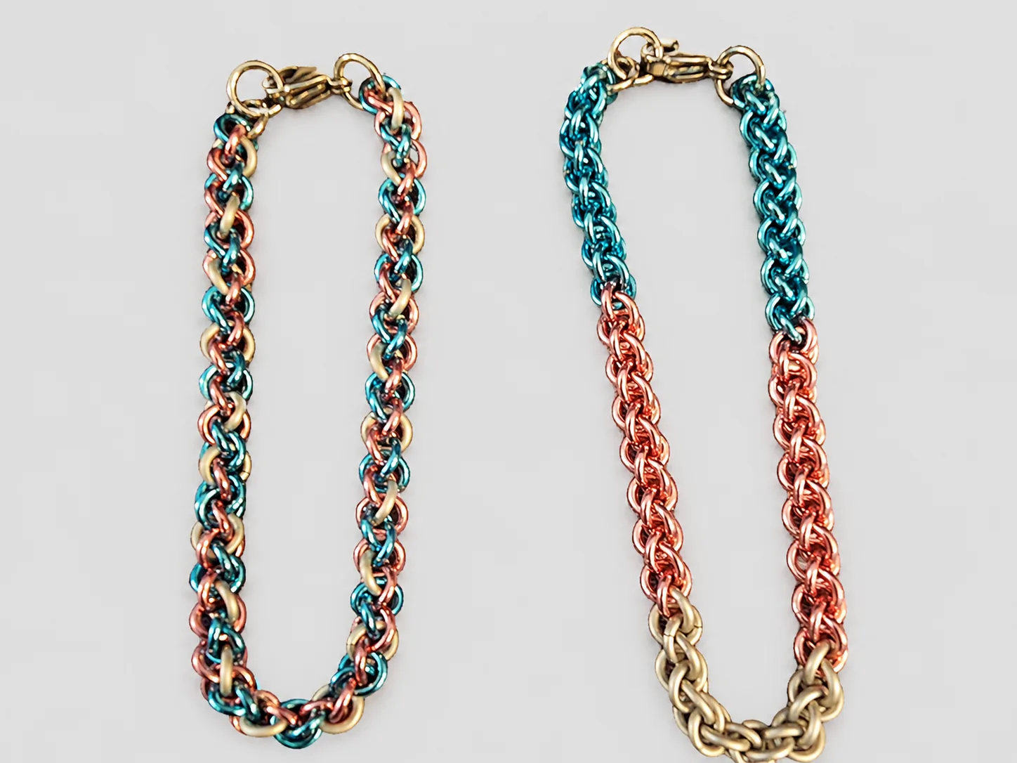 Jens Pind Linkage bracelets in multicolor finishes