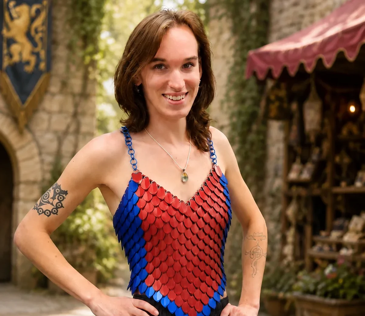 KrakenMaille scale tops and drapes
